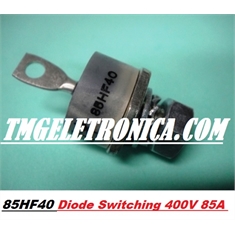85HF40 - Diodo 85HF40, Rectifier Diode Switching, DIODE GEN PURP Switching Repetitive Reverse Voltage 400V 85A - Metalic DO-203AB - 85HF40 - Diode Metalic Switching 400V 85A